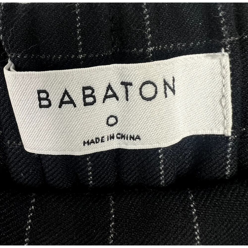 Aritzia Babaton Black Windowpane Patterned Pants … - image 4